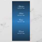 Sterrenlichten in blauw - Menu (Achterkant)