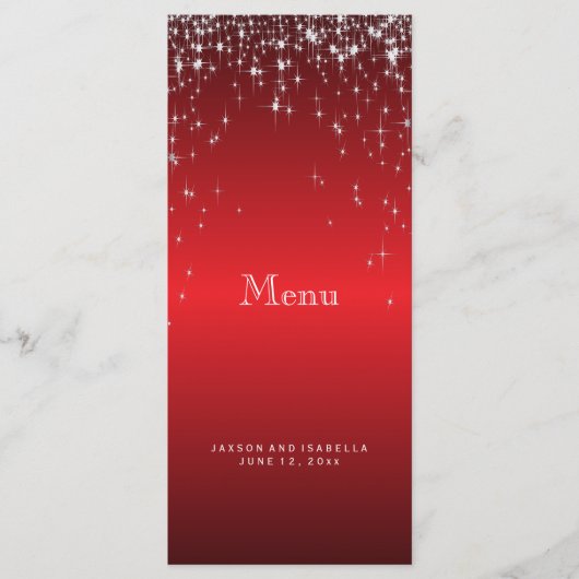 Sterrenlichten in het rood - Menu (Voorkant)