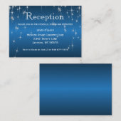 Sterrenlichten in Metallic Blauw - Receptie Informatiekaartje (Voorkant / Achterkant)