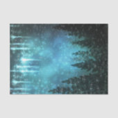 Sterrenlichten Rustieke dennenbomen Landelijke ver Tissuepapier (Voorkant)