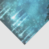 Sterrenlichten Rustieke dennenbomen Landelijke ver Tissuepapier (Detail)