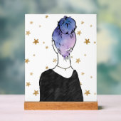 Sterrenmeisje teken acryl bord (Neutraal)