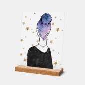 Sterrenmeisje teken acryl bord (Hoek)