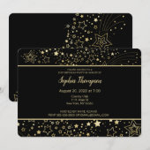 Sterrennacht 21e Verjaardagsfeestuitnodiging Kaart (Voorkant / Achterkant)