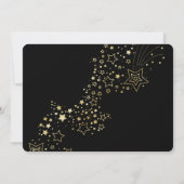 Sterrennacht 21e Verjaardagsfeestuitnodiging Kaart (Achterkant)