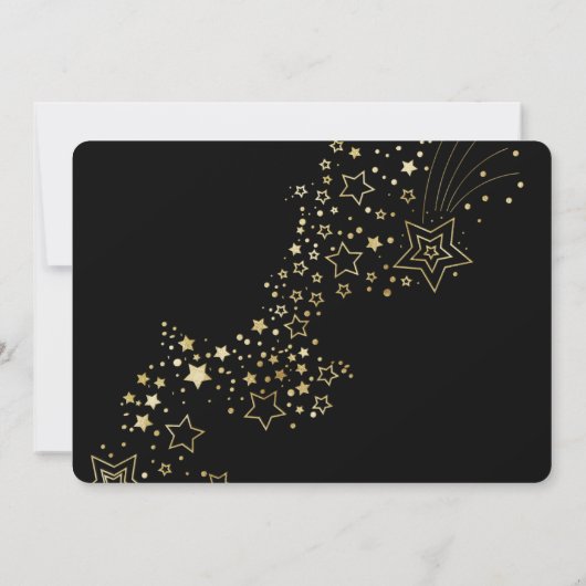 Sterrennacht 21e Verjaardagsfeestuitnodiging Kaart (Achterkant)
