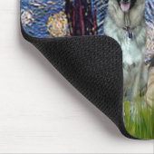 Sterrennacht - 3 Duitse herders Muismat (Hoek)