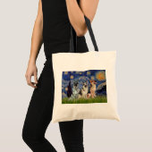 Sterrennacht - 3 Duitse Herders Tote Bag (Voorkant (product))