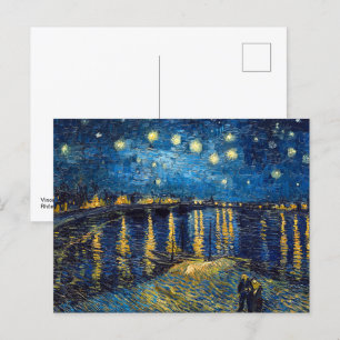 Sterrennacht aan de Rhône Van Gogh Briefkaart