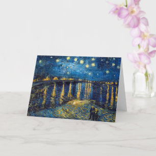 Sterrennacht aan de Rhône Van Gogh Kaart