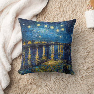 Sterrennacht aan de Rhône Van Gogh Kussen