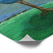 Sterrennacht, Abstract boomkraam Poster (Hoek)