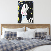 Sterrennacht Abstract digitaal schilderen Canvas Afdruk (Insitu (Slaapkamer))