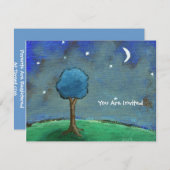 Sterrennacht, Abstracte aardverschuiving Kaart (Voorkant / Achterkant)