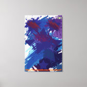 Sterrennacht Abstracte Kunst van ZMJ Canvas Afdruk (Voorkant)