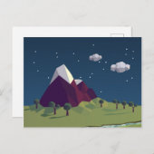 Sterrennacht afbeelding briefkaart (Voorkant / Achterkant)