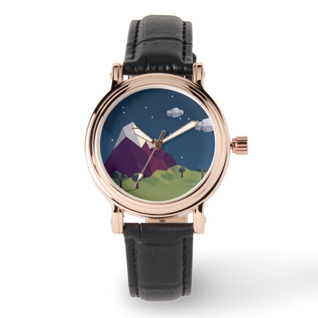 Sterrennacht afbeelding horloge (Voorkant)