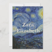Sterrennacht Afstuderen Kaart (Achterkant)