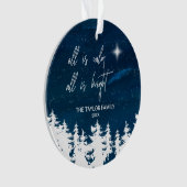 Sterrennacht alles is kalm. Alles is helder. Ornament (voorkant)