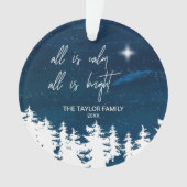 Sterrennacht alles is kalm. Alles is helder. Ornament (voorkant)