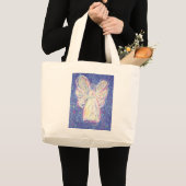 Sterrennacht Angel Art Canvas tas (Voorkant (product))