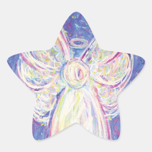 Sterrennacht Angel Art Decal Stickers (Voorkant)