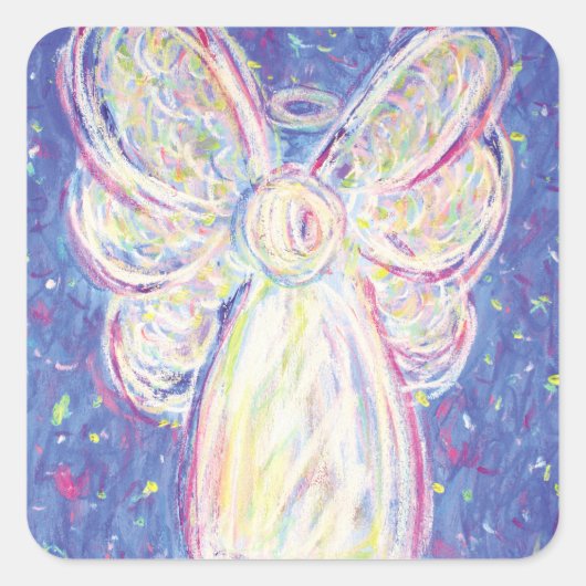 Sterrennacht Angel Art Decal Stickers (Voorkant)