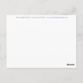 Sterrennacht Angel Briefkaart (Achterkant)