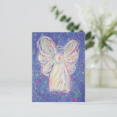 Sterrennacht Angel Briefkaart (Staand voorkant)
