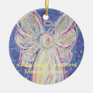 Sterrennacht Angel Holiday - Aangepaste cadeautjes Keramisch Ornament
