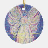 Sterrennacht Angel Holiday Custom Gift Ornaments Keramisch Ornament (Voorkant)