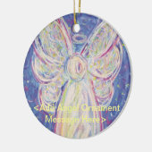 Sterrennacht Angel Holiday Custom Gift Ornaments Keramisch Ornament (Links)