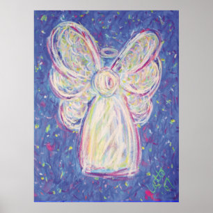 Sterrennacht Angel Poster Art Print