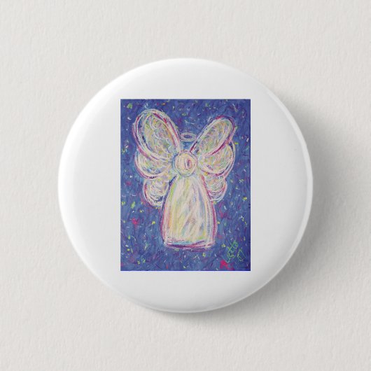 Sterrennacht Angel Ronde Button 5,7 Cm (Voorkant)
