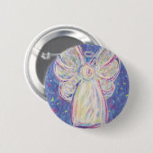 Sterrennacht Angel Ronde Button 5,7 Cm (Voorkant /achterkant)