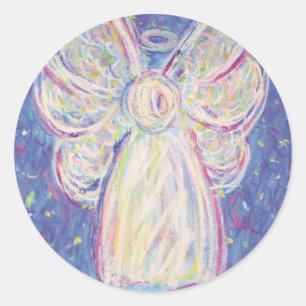 Sterrennacht Angel Ronde Sticker