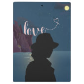 Sterrennacht Anime Sky – Romantisch hemelontwerp Klembord (Achterkant)