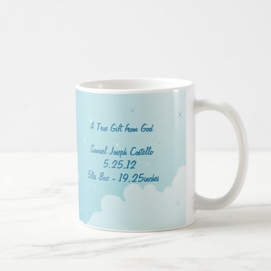 Sterrennacht Baby Fotocollage Mok (Rechts)