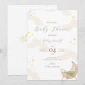 Sterrennacht Baby shower Kaart (Voorkant / Achterkant)