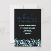Sterrennacht Bar Bat Mitzvah Party Reception Card Kaart (Voorkant)