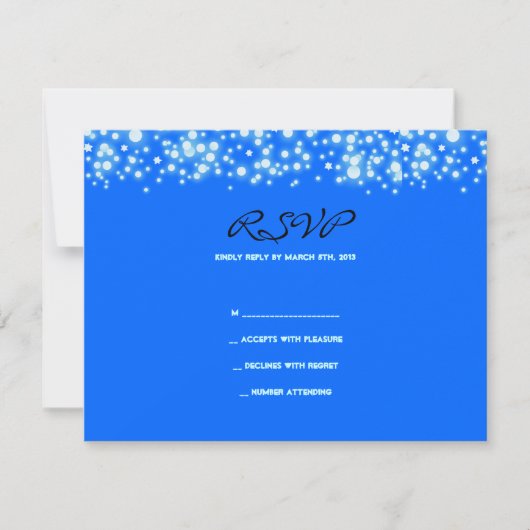 STERRENNACHT Bar Bat Mitzvah Reply Response Kaart (Voorkant)