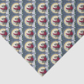 Sterrennacht Belsnickle Santa CHRISTMAS PAKKET Tissuepapier (Detail)