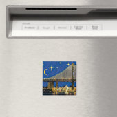 Sterrennacht Ben Franklin Bridge Magneet (Insitu (Vaatwasser))