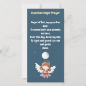 Sterrennacht beschermengel voor Gilrl Bladwijzer Bedankkaart (Achterkant)