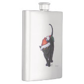 Sterrennacht Black Cat Kerstmis Heupfles (Rechts)