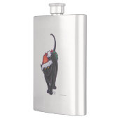 Sterrennacht Black Cat Kerstmis Heupfles (Links)