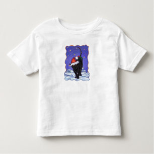 Sterrennacht Black Cat Kerstmis Kinder Shirts
