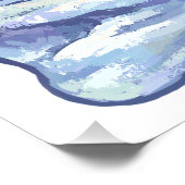 Sterrennacht Black Cat Kerstmis Poster (Hoek)