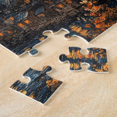 Sterrennacht Black Cat Legpuzzel (Zijkant)