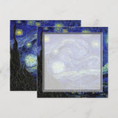 Sterrennacht blanco uitnodigingen (Voorkant / Achterkant)